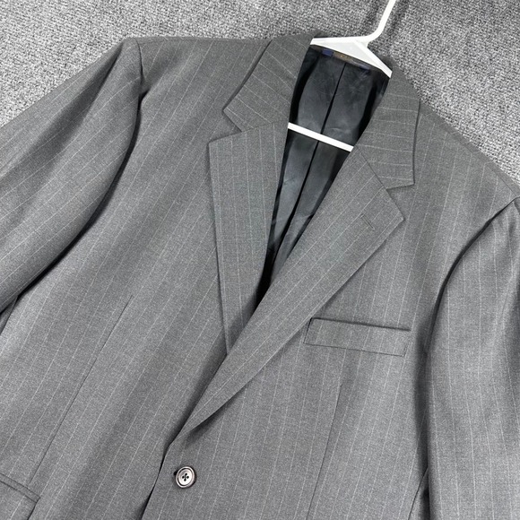 Brooks Brothers Other - Brooks Brothers Blazer Mens 44 Regular Grey Pinstripe 346 Wool Stretch Coat